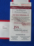 Carl Banks New York Giants Autographed Blue Custom Jersey JSA XHC43