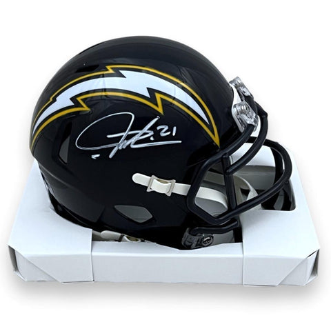 Chargers Ladainian Tomlinson Autographed Signed Mini Helmet - Beckett