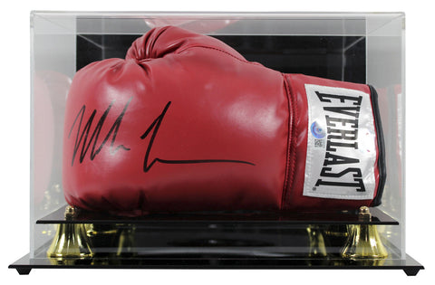 Mike Tyson Authentic Signed Red Everlast Left Hand Boxing Glove W/ Case BAS