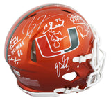 Miami Legends (9) Lewis, Irvin Signed Flash F/S Speed Proline Helmet w/ Case BAS
