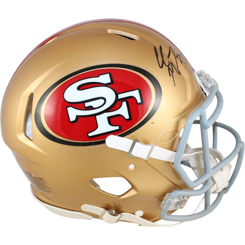 Christian McCaffrey Autographed San Francisco 49ers Pro Helmet Fanatics 53081