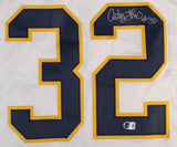 Anthony Thomas Signed Michigan Wolverines White Throwback Jersey (Beckett) R.B.