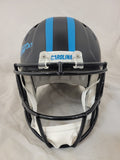 CHUBA HUBBARD SIGNED CAROLINA PANTHERS F/S ALTERNATE SPEED REP HELMET BECKETT