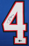 James Cook Authentic Signed Blue Pro Style Framed Jersey BAS