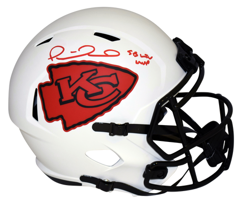 PATRICK MAHOMES SIGNED KANSAS CITY CHIEFS FULL SIZE LUNAR HELMET W/ SB LIV MVP
