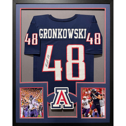 Rob Gronkowski Autographed Signed Framed Arizona Jersey JSA