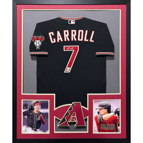 Corbin Carroll Autographed Signed Framed Arizona Diamondbacks Jersey MLB COA