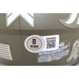 Shannon Sharpe Autographed Denver Broncos 22 Salute Mini Helmet Beckett 50810