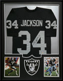 FRAMED OAKLAND RAIDERS BO JACKSON AUTOGRAPHED SIGNED JERSEY BO JACKSON HOLOGRAM
