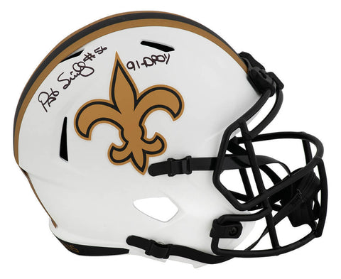 Pat Swilling Signed Saints LUNAR Riddell Full Size Rep Helmet w/DPOY - (SS COA)
