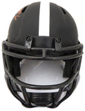 DeVonta Smith Autographed Alabama Eclipse Black Mini Helmet (Scratch) Beckett