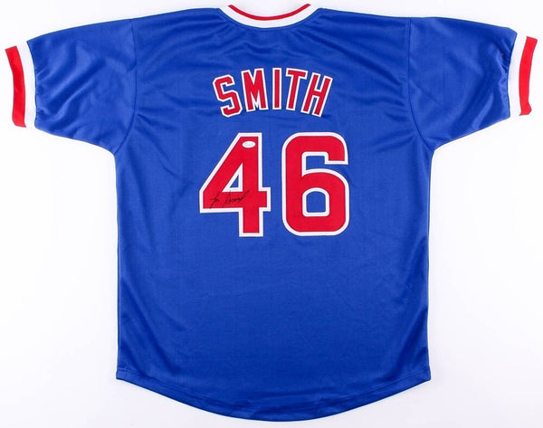 Lee Smith Signed Cubs Jersey (JSA COA) 1984 Chicago Closer / 478 Lifetime Saves