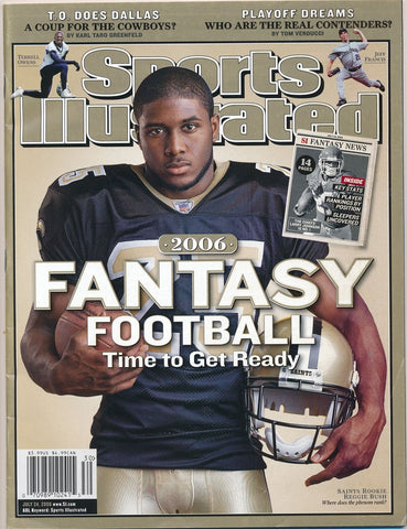 July 24, 2006 Reggie Bush Sports Illustrated NO LABEL Newsstand Saints