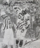 Chuck Bednarik Eagles "Knock Out" Signed 11x14 B/W Photo Framed PSA/DNA 197587