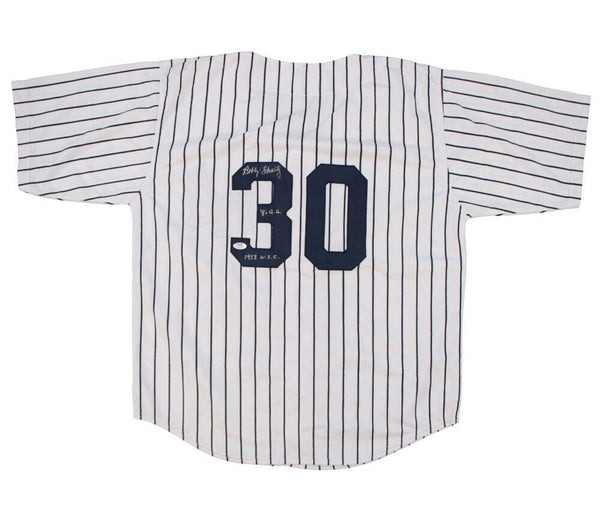 Bobby Shantz Signed New York Yankees Jersey "1958 W.S.C." & "8x G.G." (PSA COA)