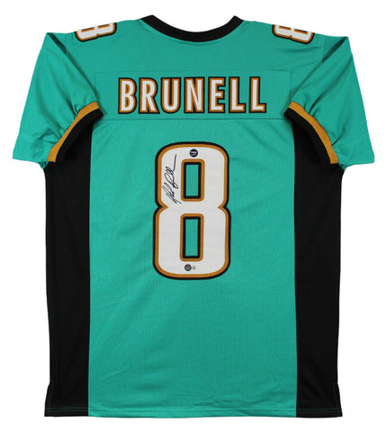 Mark Brunell Authentic Signed Teal Pro Style Jersey Autographed BAS Witnessed