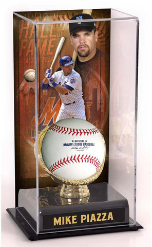 Mike Piazza New York Mets Hall of Fame Sublimated Display Case with Image