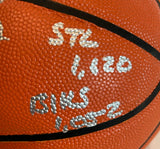 Dwyane Wade Miami Heat Autographed NBA Basketball - Stats Inscribed Fanatics COA