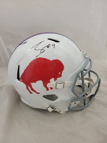 JAMES COOK SIGNED BUFFALO BILLS CLASSIC SPEED REPLICA HELMET BECKETT QR