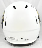 Travis Hunter Signed Colorado Buffaloes F/S White Speed Helmet- Beckett W Holo