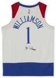 FRMD Zion Williamson Pelicans Signed Nike 2021 City Edition Swingman Jersey