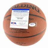 Mike Dunleavy signed Spalding Basketball PSA/DNA Warriors Autographed