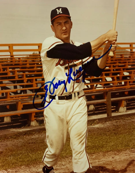 Milw Braves JOHNNY LOGAN (d) Signed 8X10 Photo #1 AUTO