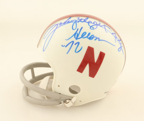 Johnny Rodgers Signed Nebraska Cornhuskers Mini Helmet "Heisman 72." (PSA COA)