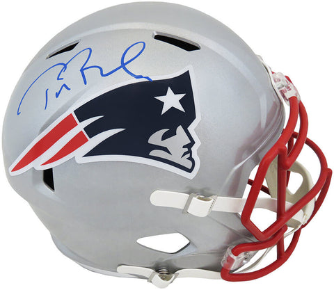 Tom Brady Signed NE Patriots Riddell Full Size Speed Rep Helmet - (Fanatics COA)