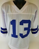 Michael Gallup Signed Cowboys White Jersey (Beckett) Dallas 2018 3rd Rd Pick W.R