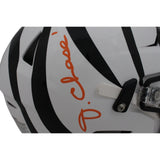 JaMarr Chase Autographed Cincinnati Bengals 22Alt SpeedFlex Helmet Beckett 48965
