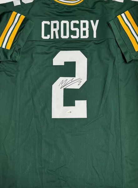 MASON CROSBY Signed Custom Replica Green Jersey AUTO - JSA