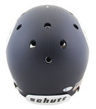 Notre Dame Jerome Bettis Signed Navy Schutt Full Size Proline Helmet BAS Witness