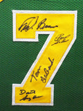 1978-79 NBA CHAMP SUPERSONICS AUTOGRAPHED FRAMED JERSEY 9 SIGS MCS 233872