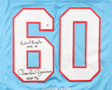 Robert Brazile & Charlie Joiner Signed Hall of Fame Houston Oilers Jersey (JSA)