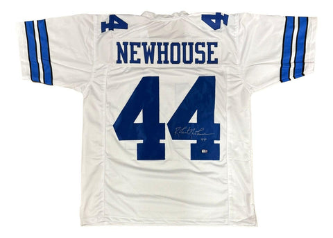 Robert Newhouse Signed Dallas Cowboys Jersey (S.I. Holo) Super Bowl XII Champion