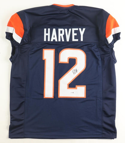 R J Harvey Signed Denver Broncos Pro Cut Jersey (JSA) Ex-UCF RB / 2nd Rnd Pik/RB