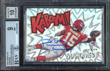 2021 Panini Absolute KABOOM! SSP #K29 Patrick Mahomes On Card BGS 9/10 Auto MINT
