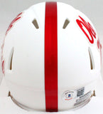 AJ Brown Autographed White Ole Miss Rebels Speed Mini Helmet- Beckett W Holo