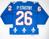 Peter Stastny Signed Quebec Nordiques CCM Replica Jersey (JSA COA) HOF 1998