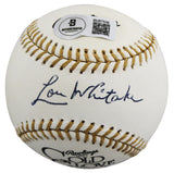 Tigers Lou Whitaker Signed Rawlings Gold Glove Logo OML Baseball BAS #BU87538