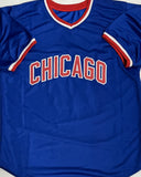 MARK GRACE Signed Custom Replica Blue Chicago Cubs Jersey AUTO - BAS