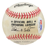 Willie Mays San Francisco Giants Signed National League Baseball PSA H82738