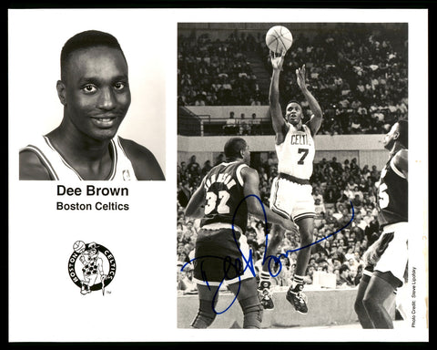 Dee Brown Autographed Signed Team Issued 8x10 Photo Boston Celtics 190526