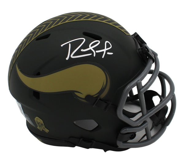 Randy Moss Signed Minnesota Vikings Speed Salute to Service 4 NFL Mini Helmet