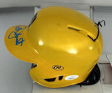 Brewers Hall of Famer ROBIN YOUNT Signed Rawlings YELLOW Mini Helmet AUTO - JSA