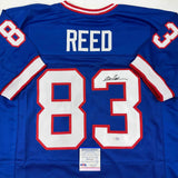 Autographed/Signed Andre Reed Buffalo Blue Football Jersey PSA/DNA COA