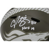 Champ Bailey Autographed Denver Broncos 22 STS Mini Helmet HOF Beckett WIT 46707