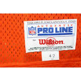 Randy Gradishar Autographed Denver Broncos Wilson 42 Orange Jersey Beckett 52848