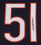 Dick Butkus Signed Bears 35x43 Framed Jersey (JSA COA) 8xPro Bowl 1965-1972 /HOF